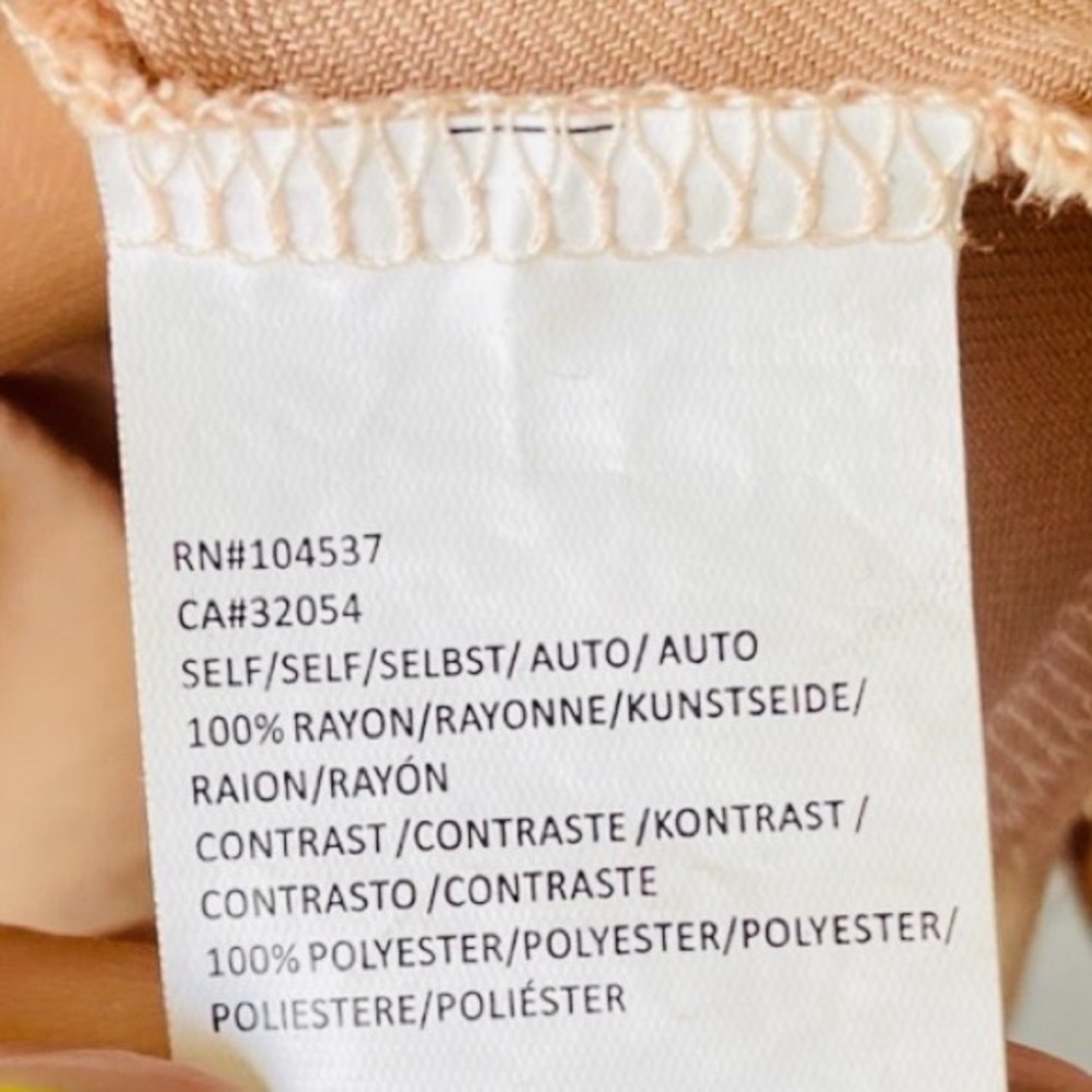 ❤️Tiny for Anthropologie Talia Peach Lace Trim Blouse XS - Picture 4 of 11